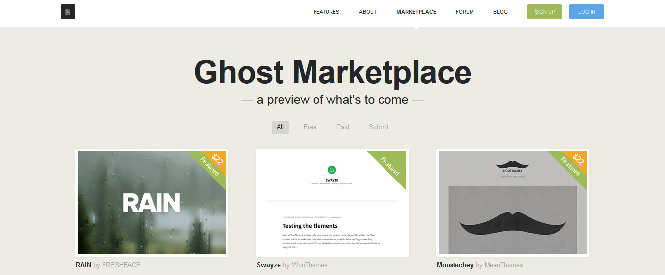Ghost Marketplace